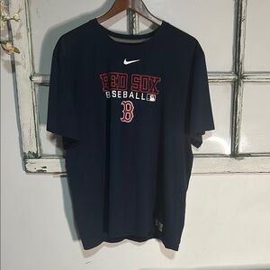 Nike Blue and Red Short Sleeve Tee
